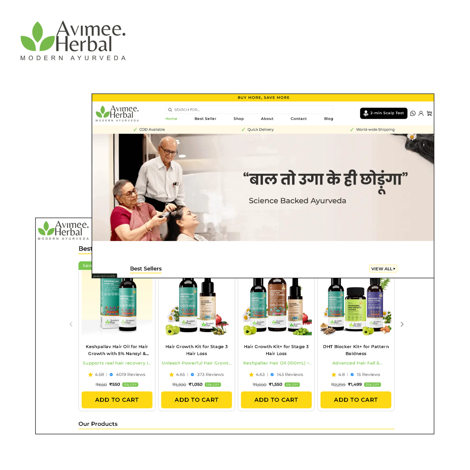 Avimee Herbal Banner