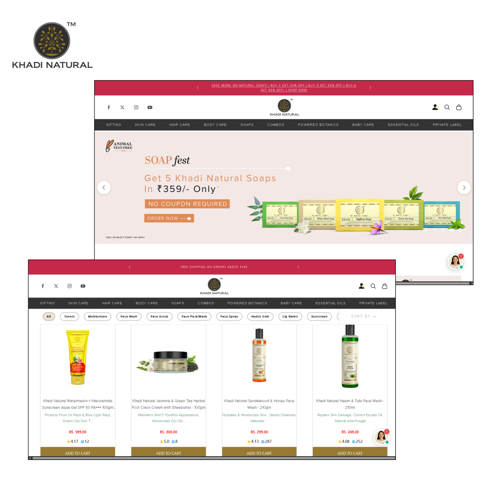 Khadi Natural Banner