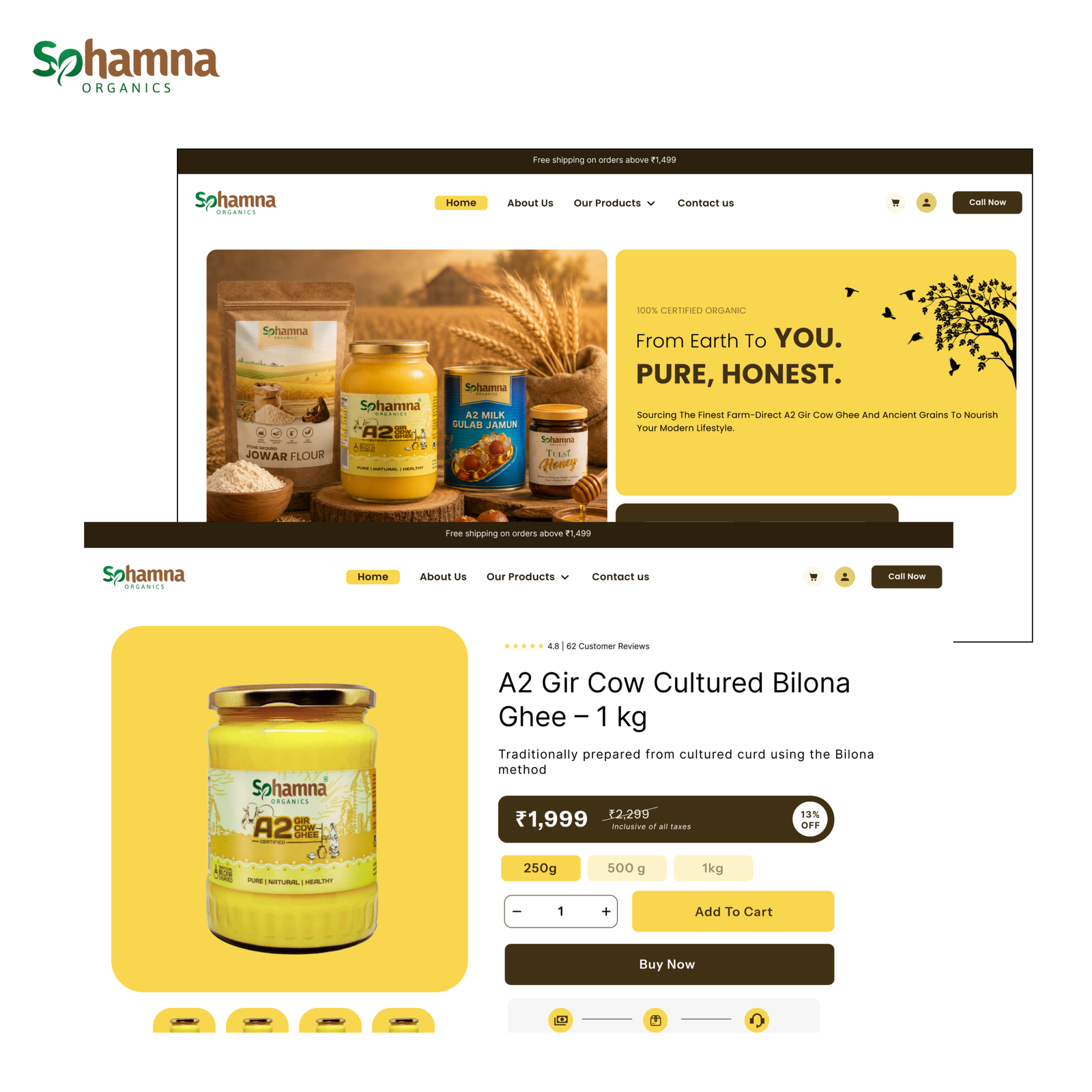 Sohamna Organics Banner